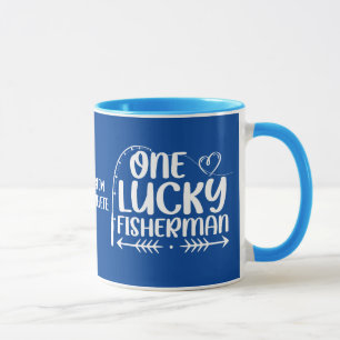 Lustige Valentinstage Ein Glücklicher Fischer Tasse