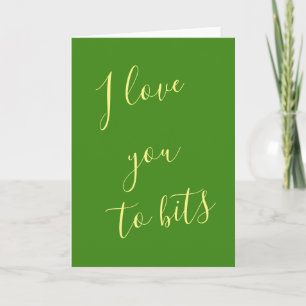 Lustige Valentinstagskarte Ich liebe dich über all Feiertagskarte