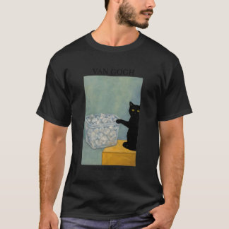 Lustige Van Gogh Katze Meme Keine Eis Version 1888 T-Shirt