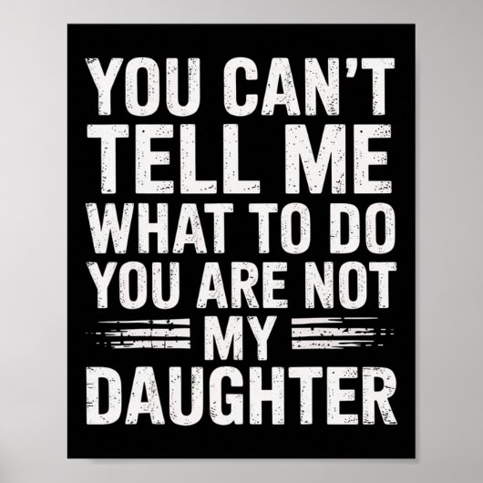 Lustige Vater Daddy-Geschenke Männer Von Tochter V Poster (Vorne)