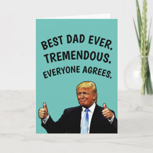 LUSTIGE VATER-TAG-KARTE VON DONALD TRUMP KARTE