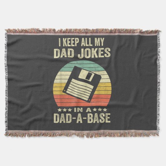Lustige Väter-Witze für Männer in dad-a-Base Decke (Vorderseite)