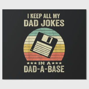 Lustige Väter-Witze für Männer in dad-a-Base Geschenkpapier