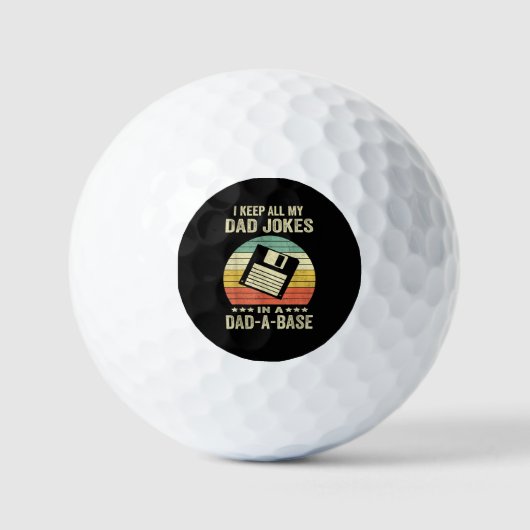 Lustige Väter-Witze für Männer in dad-a-Base Golfball (Vorderseite)