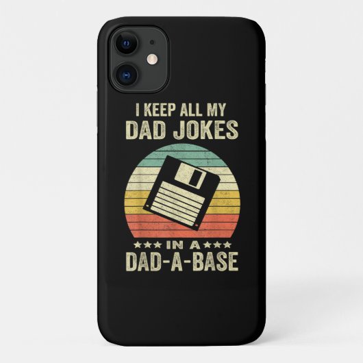 Lustige Väter-Witze in dad-a-Base für Männer Case-Mate iPhone Hülle (Rückseite)