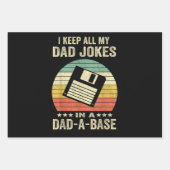 Lustige Väter-Witze in dad-a-Base für Männer Geschenkpapier Set (Vorderseite 3)