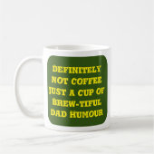 lustige Vater Witze Tasse (Links)