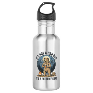 Lustige Vaterfigur Bär Camping Vektor Design_1 Edelstahlflasche