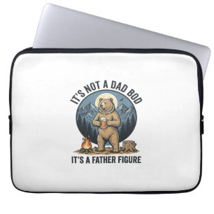 Lustige Vaterfigur Bär Camping Vektor Design_1 Laptopschutzhülle