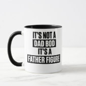 Lustige Vaterfigur Dad Bod Kaffeetasse Geschenk (Links)