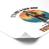 Lustige Vaterfigur Vintage-Dad-Humor-Shirt-Design Fotodruck (Ecke)