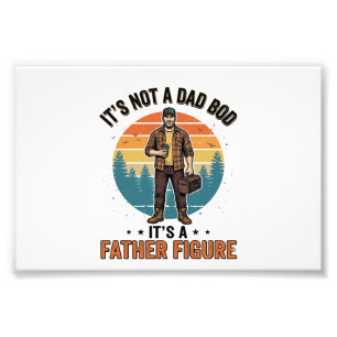 Lustige Vaterfigur Vintage-Dad-Humor-Shirt-Design Fotodruck