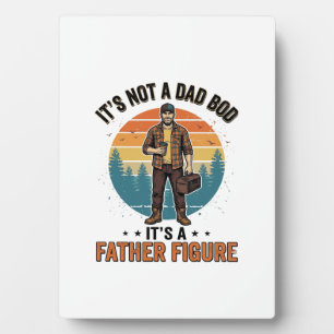 Lustige Vaterfigur Vintage-Dad-Humor-Shirt-Design Fotoplatte