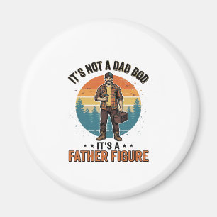 Lustige Vaterfigur Vintage-Dad-Humor-Shirt-Design Magnet