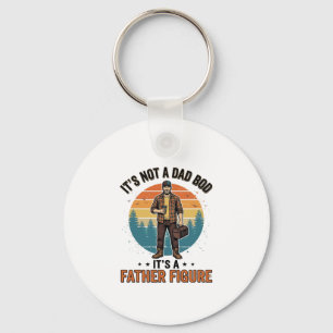 Lustige Vaterfigur Vintage-Dad-Humor-Shirt-Design Schlüsselanhänger