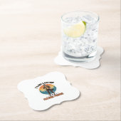 Lustige Vaterfigur Vintage-Dad-Humor-Shirt-Design Untersetzer (Vor Ort)