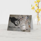 lustige Vatertag Havanna Welpen Karte (Gelbe Blume)