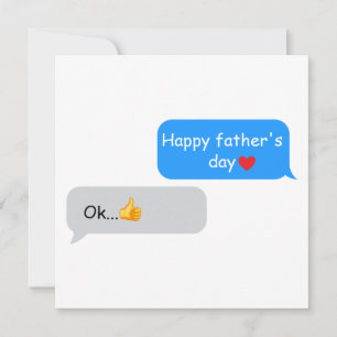 Lustige Vatertags-Karte für Papa – Textnachricht P Karte