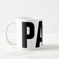 Lustige Vatertags-Tasse für Vati | PAPA-Schale