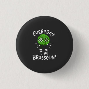 Lustige vegane Rosenkohl Button