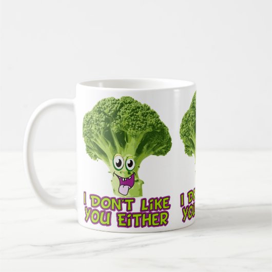 LUSTIGE VEGETARISCHE TASSE (Links)