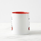 Lustige vegetarische Tasse mit Vegetarier (Zentrum)