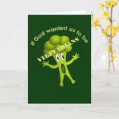 Lustige vegetarische Zitat-Gruß-Karte Karte (Gelbe Blume)