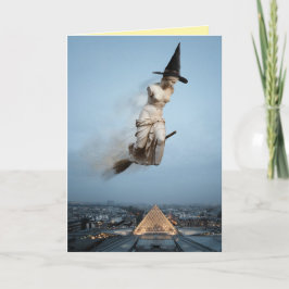 Lustige Venus von Milo Halloween-Karte Feiertagskarte