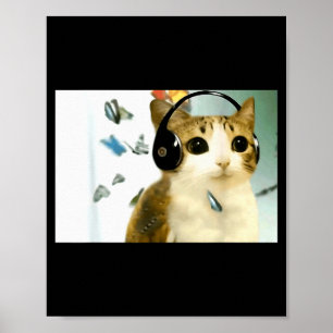 Lustige verfluchte Internet-Trend-Meme lustige Kat Poster