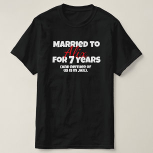 Lustige Verheiratet mit [Name] Jubiläum individuel T-Shirt