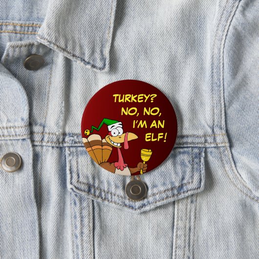 Lustige Verkleidung der Erntedank-Türkei für Button (Beispiel)