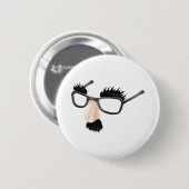 Lustige Verkleidungsillustration Button (Vorne & Hinten)