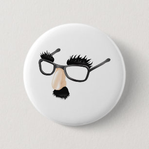 Lustige Verkleidungsillustration Button