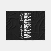 Lustige Verlobte unter neuer Leitung passend Fianc Fleecedecke (Vorderseite (Horizontal))