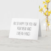 Lustige Verlobungs-Karte Karte (Gelbe Blume)