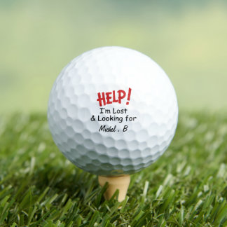 Lustige verlorene Ball Custom Name Golfball