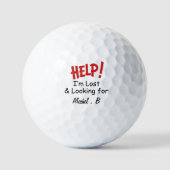 Lustige verlorene Ball Custom Name Golfball (Vorderseite)