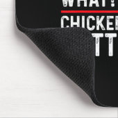 Lustige Vermutung Was_ Hühnerhintern! Grafikdesign Mousepad (Ecke)