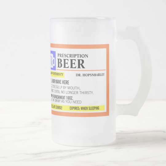 Lustige Verordnungs Bier Tasse Mattglas Bierglas Zazzle De