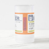 Lustige Verordnungs-Bier-Tasse Mattglas Bierglas (Mittel)