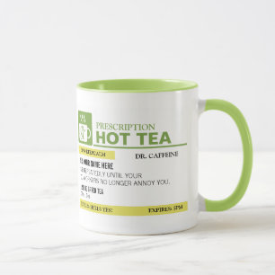 Lustige Verordnungs-heißer Tee - Limones Grün Tasse