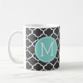 Lustige Verordnungs-Kaffee-Tasse mit Monogramm Kaffeetasse (Links)