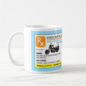 Lustige Verordnungs-Motorrad-Tasse Kaffeetasse (Links)