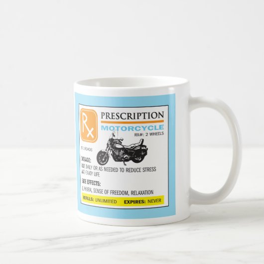 Lustige Verordnungs-Motorrad-Tasse Kaffeetasse (Rechts)