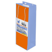 Lustige Verordnungs-Wein-Geschenk-Tasche Geschenktüte Für Weinflaschen (Vorderseite Schrägansicht)
