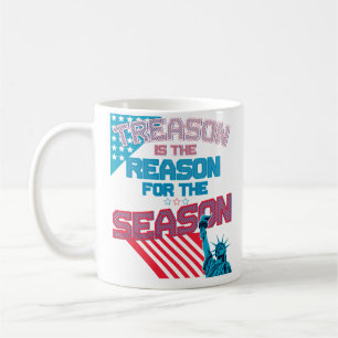 Lustige Verrat-Tagesam 4. Juli Kaffeetasse