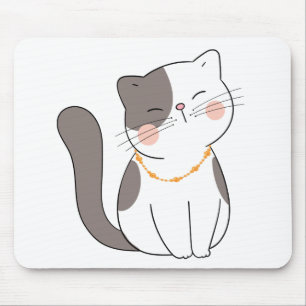 Lustige Verrückte Katzenlady Kitty Mama Cartoon Sü Mousepad