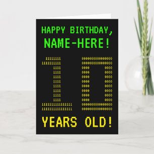 Lustige, verrückte, nerdige "10 JAHRE ALT!" Geburt Karte