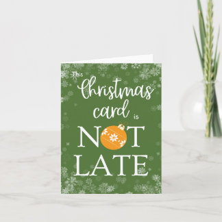 Lustige verspätete Weihnachten Vintage Retro Typog