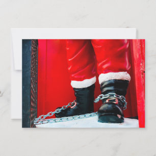 Lustige verspätete Weihnachtskarte Feiertagskarte